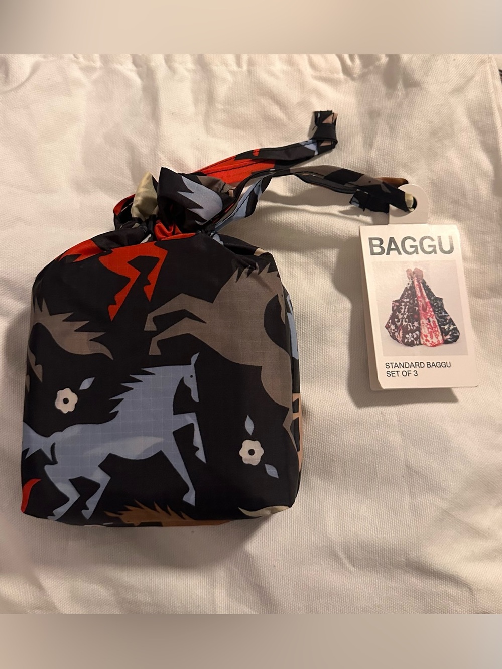 BAGGU Standard Bag set of 3- Western Cutouts